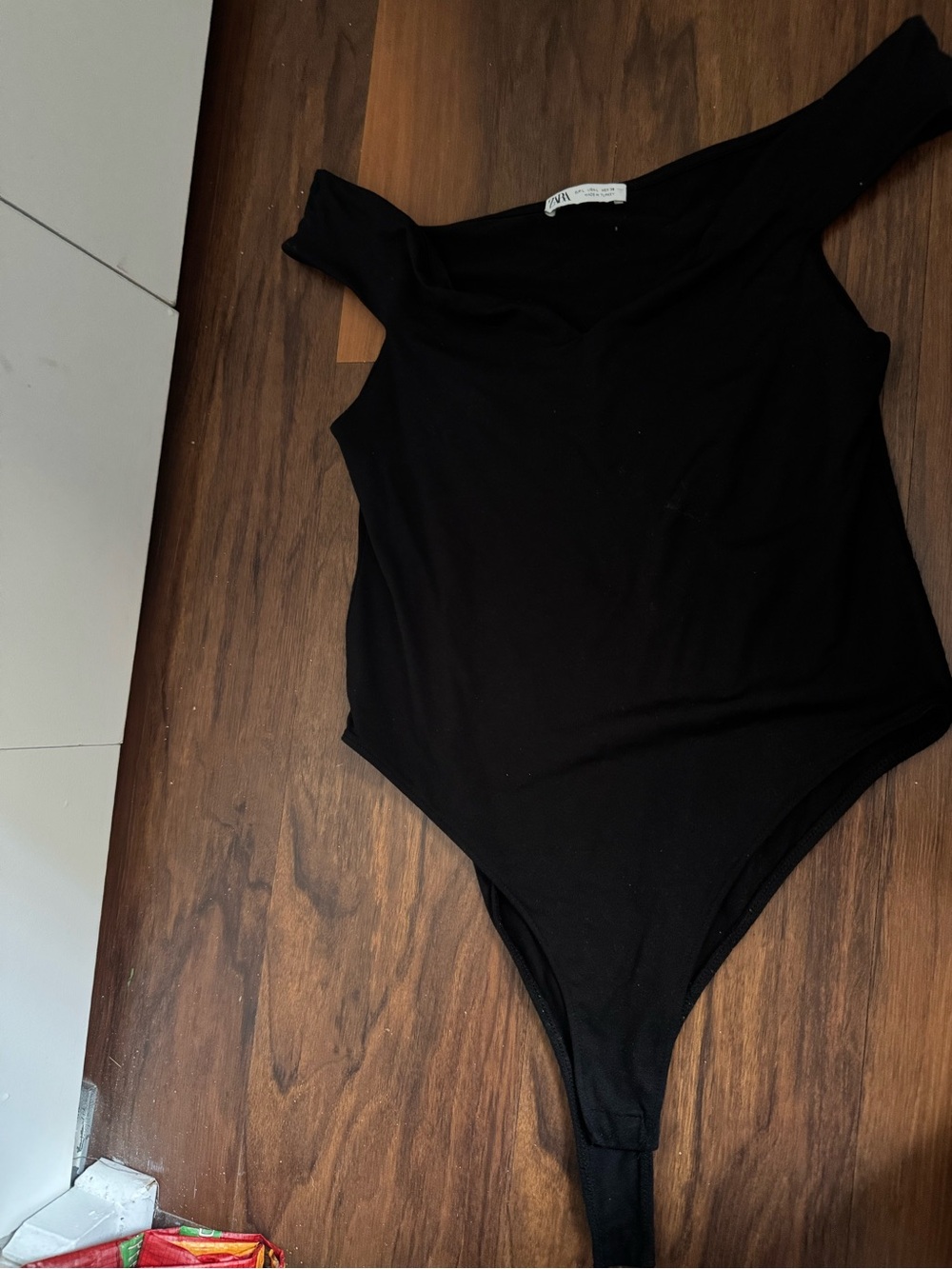 Black Womens One-Piece Bodysuit – Classic Scoop Neck